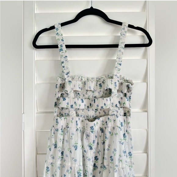 ASOS Elastic Back Floral Wide Leg Jumpsuit EUC - Picture 6 of 6